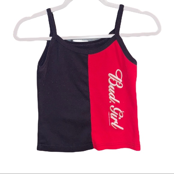 Budweiser Tops - Bud Girl Budweiser Vintage Retro 90’s Y2K Festival Rocker Tank Top Babydoll M
